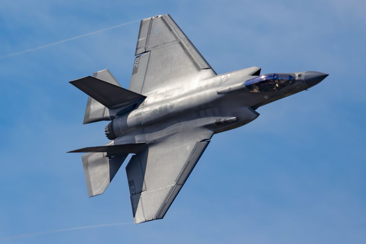 F-35 Lightning II in desert environment