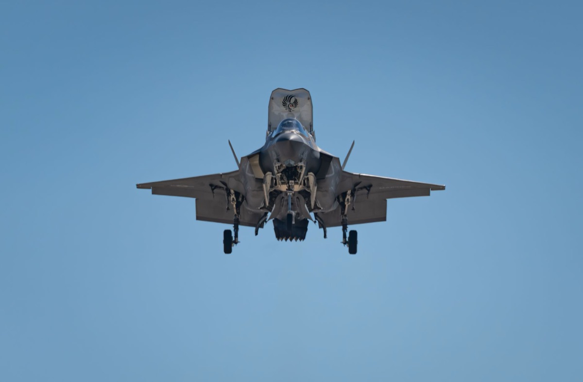F-35戰機維修基地的作業現場