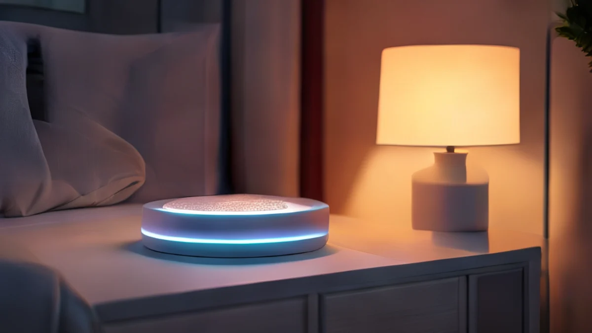 Smart Home Hub-Device verbindet und steuert verschiedene intelligente Geräte.